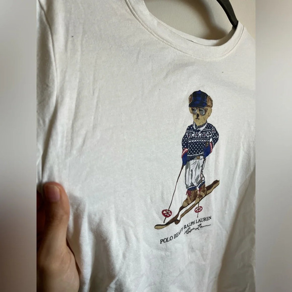 Polo Ralph Lauren Bear Long Sleeve Shirt Size Small KIDS - Picture 8 of 8